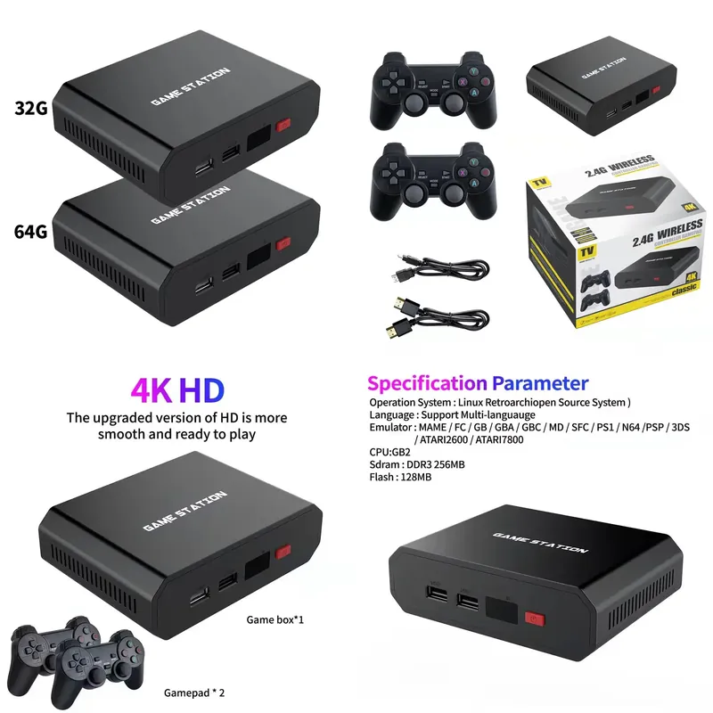 Gaming Controller - جهاز ألعاب فيديو M8plus عالي الدقة