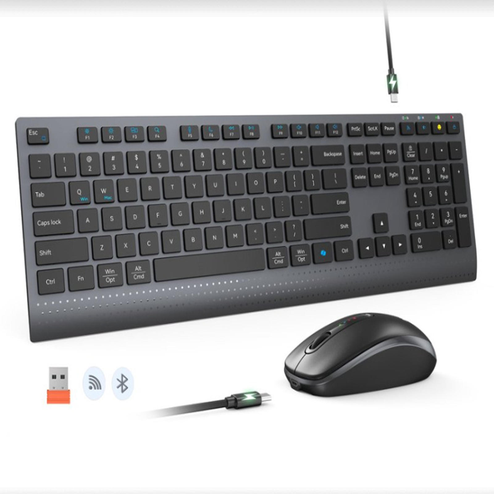 لوحة مفاتيح وماوس لاسلكي مزدوج - مراجعة Pc Gaming Komplett Set وسعره